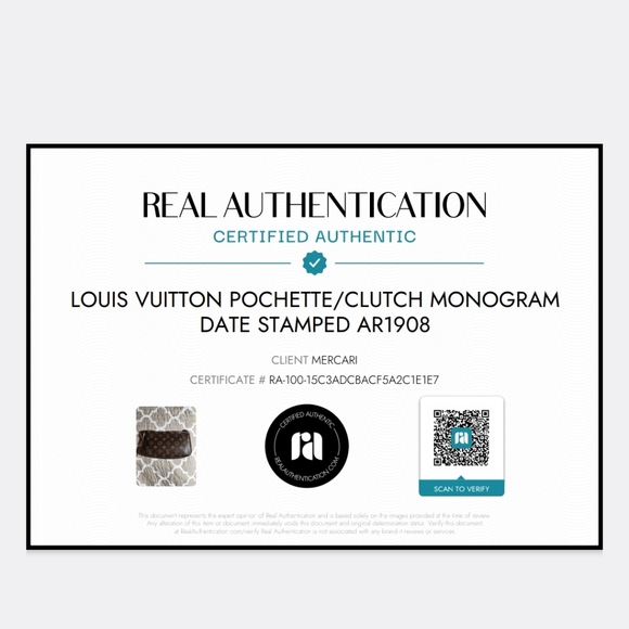 Louis Vuitton Pochette/Clutch Monogram DATE STAMPED AR1908 w/ COA - Picture 2 of 13